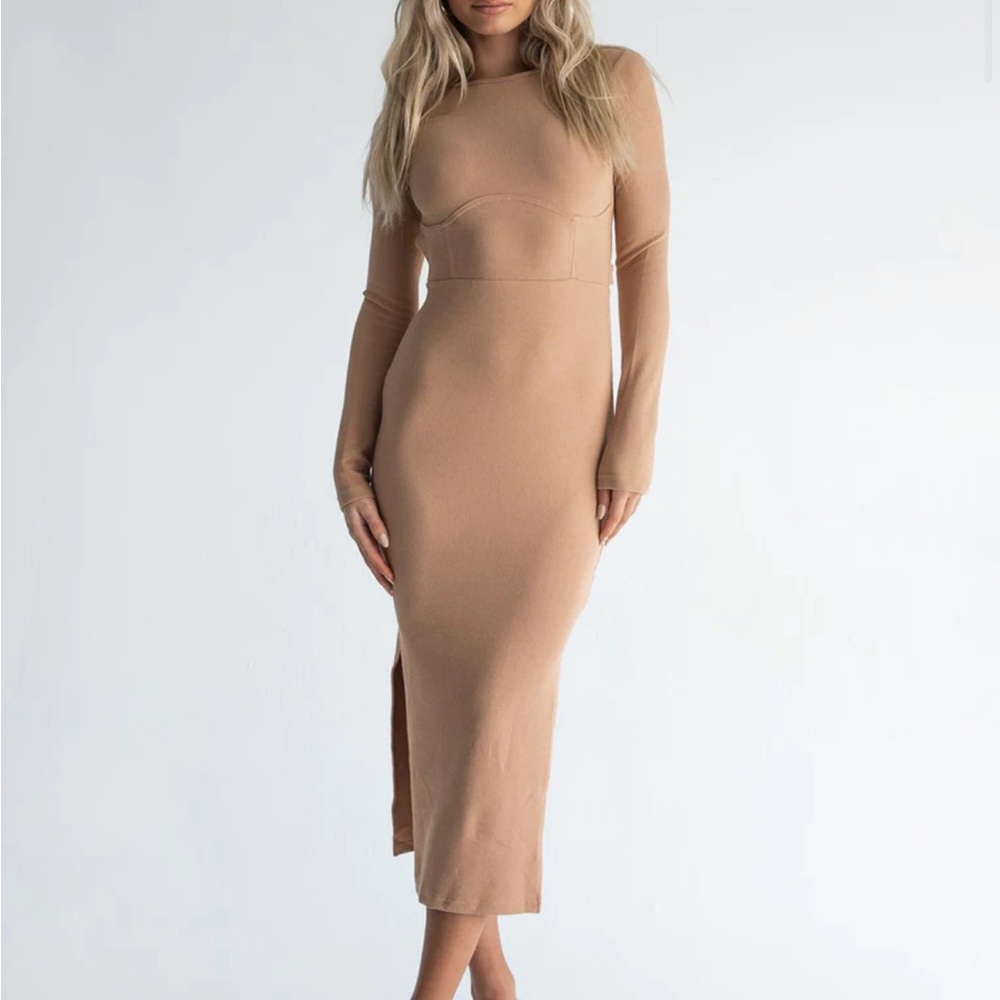 Princess Polly Long Sleeve Midi Dress